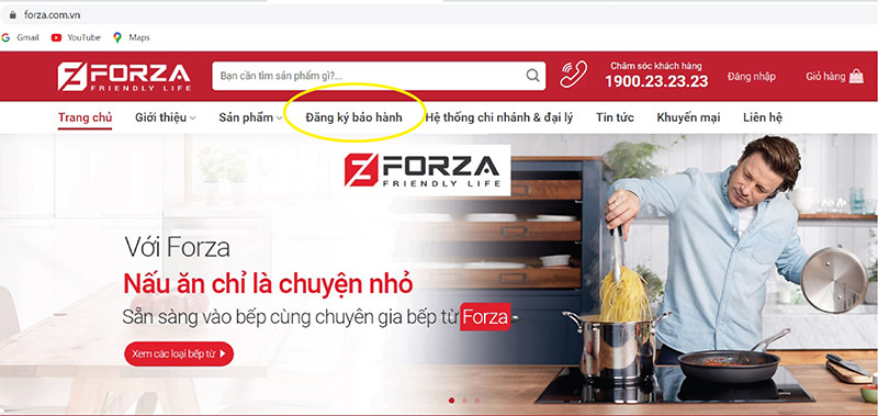 bảo hành forza