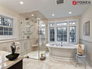 giữ tường và sàn nhà tắm luôn sạch sẽ