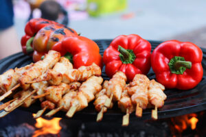 Xiên thịt quá nhiều cùng một que