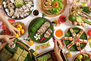 mâm cơm ngày Tết