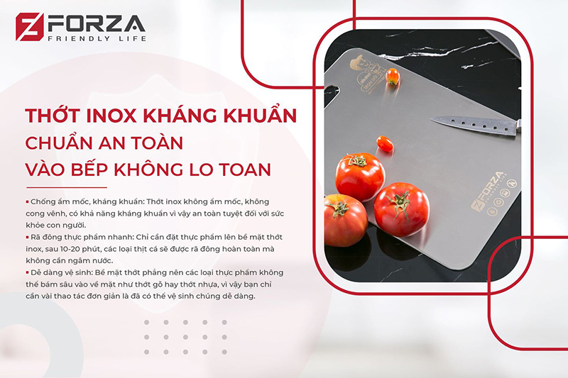 thớt inox kháng khuẩn 