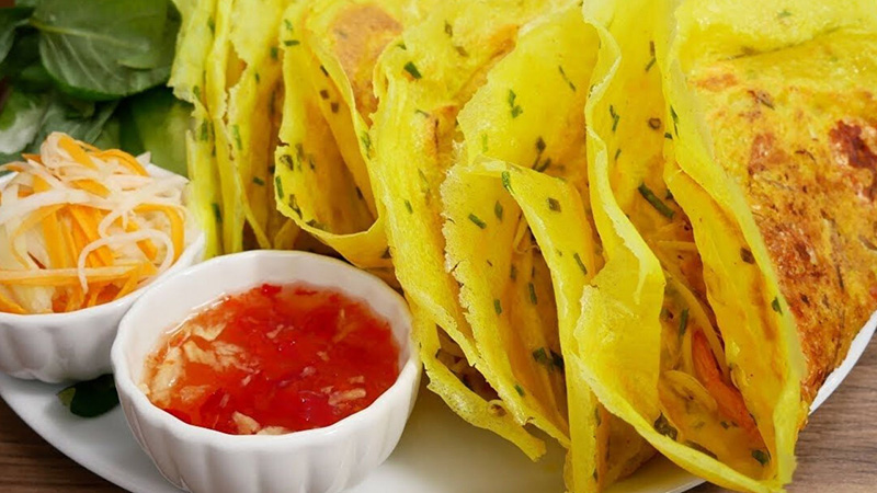đổ bánh xèo 