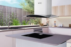 đặc điểm máy hút mùi kính cong