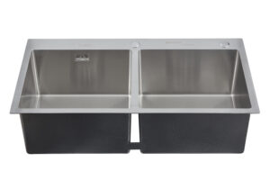 Chậu Rửa FZ - HERA 8245C 2 Hố Cân, Đúc Liền, Syphone Lớn 8