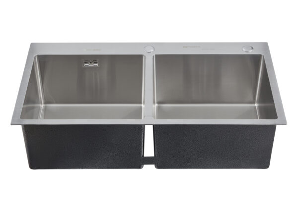 Chậu Rửa FZ - HERA 8245C 2 Hố Cân, Đúc Liền, Syphone Lớn 8