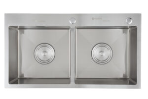Chậu Rửa FZ - HERA 8245C 2 Hố Cân, Đúc Liền, Syphone Lớn 2