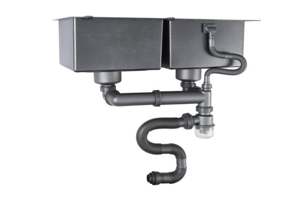 Chậu Rửa FZ - HERA 8245C 2 Hố Cân, Đúc Liền, Syphone Lớn 3