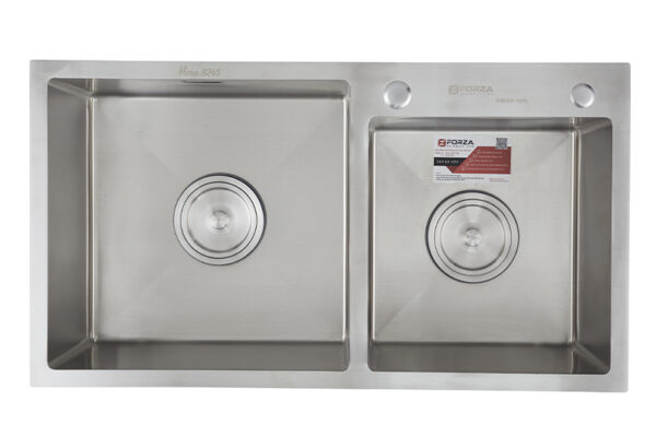 Chậu Rửa FZ - HERA 8245L 2 Hố Lệch, Đúc Liền, Syphone Lớn 2