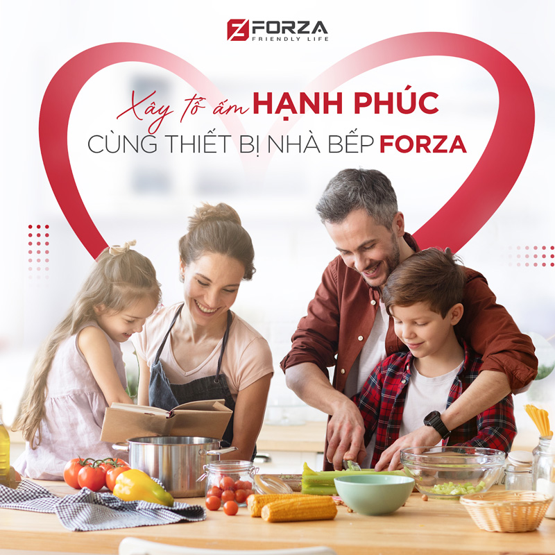 Cùng Forza tận hưởng sự tiện nghi cùng căn bếp đa chức năng